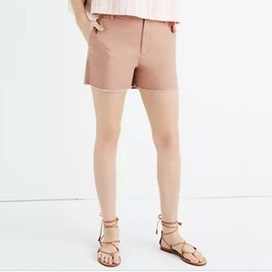 Madewell High Rise Twill Shorts Blush Pink